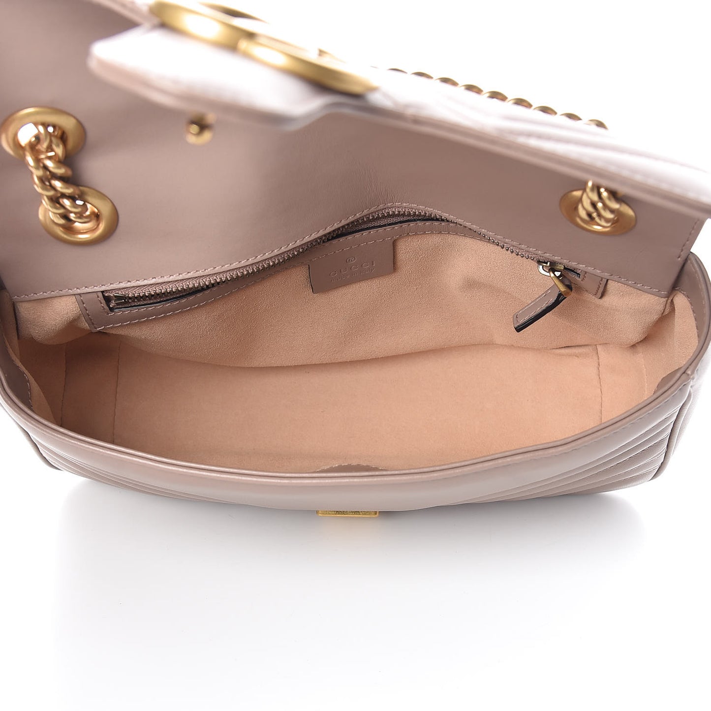 Calfskin Matelasse Small GG Marmont Shoulder Bag Porcelain Rose