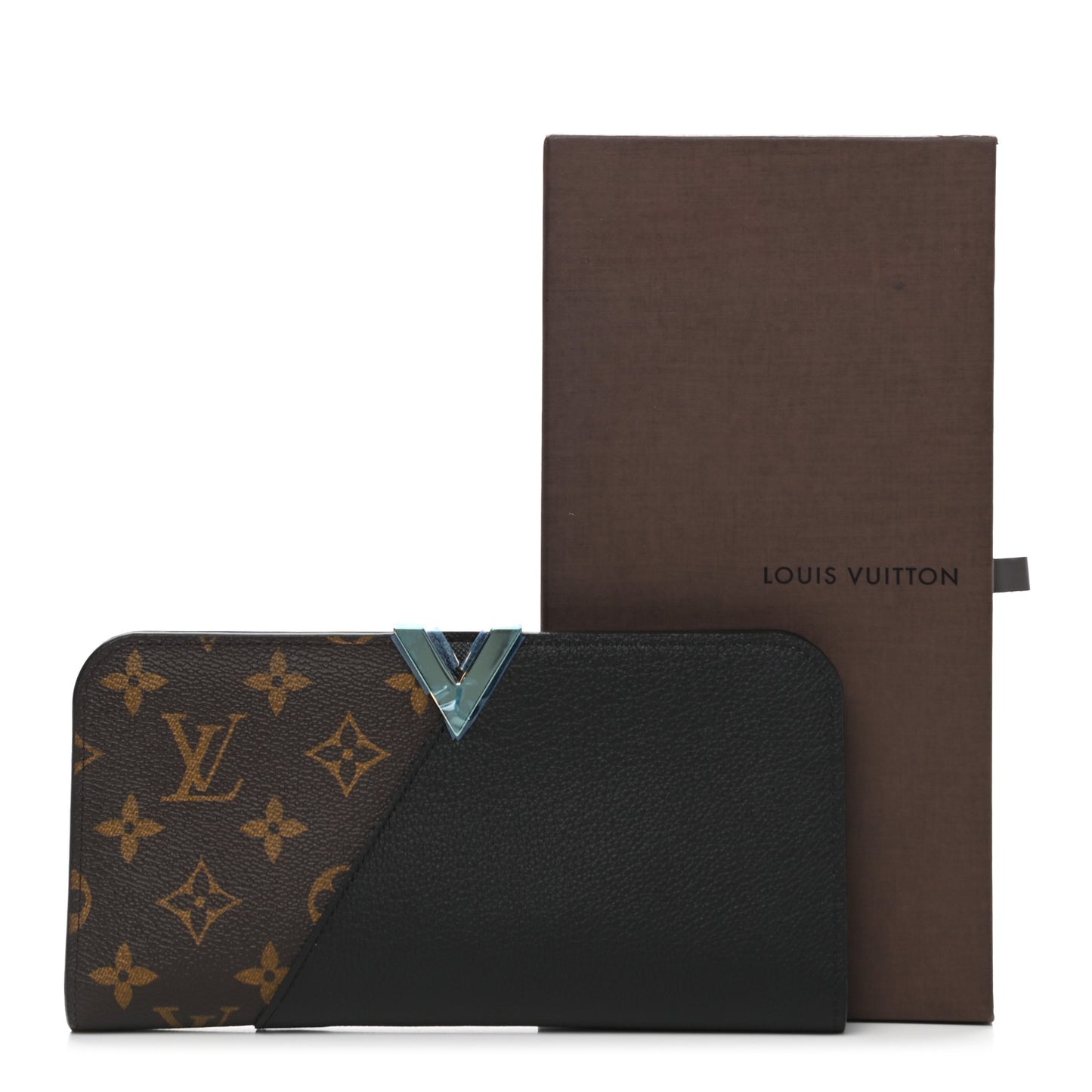 Monogram Calfskin Kimono Wallet Black