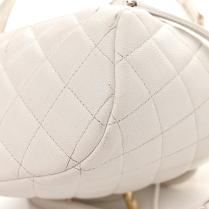 Chanel Caviar Quilted Mini Urban Spirit Backpack White 24 of 30