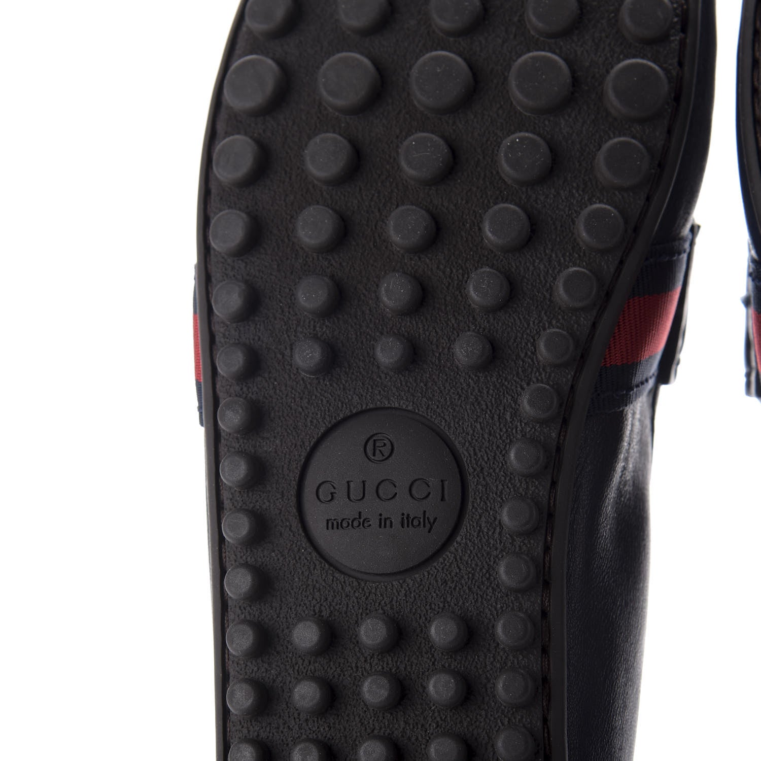 Gucci Nappa Web Mens Kanye Driver Loafers 8.5 Blue 8 of 11