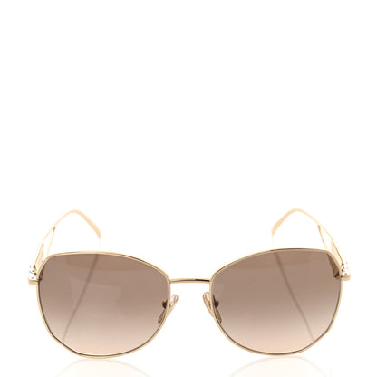 Prada Metal Symbole Triangle Logo Sunglasses SPR57Y Anthracite Gray Cammeo Beige 2 of 8