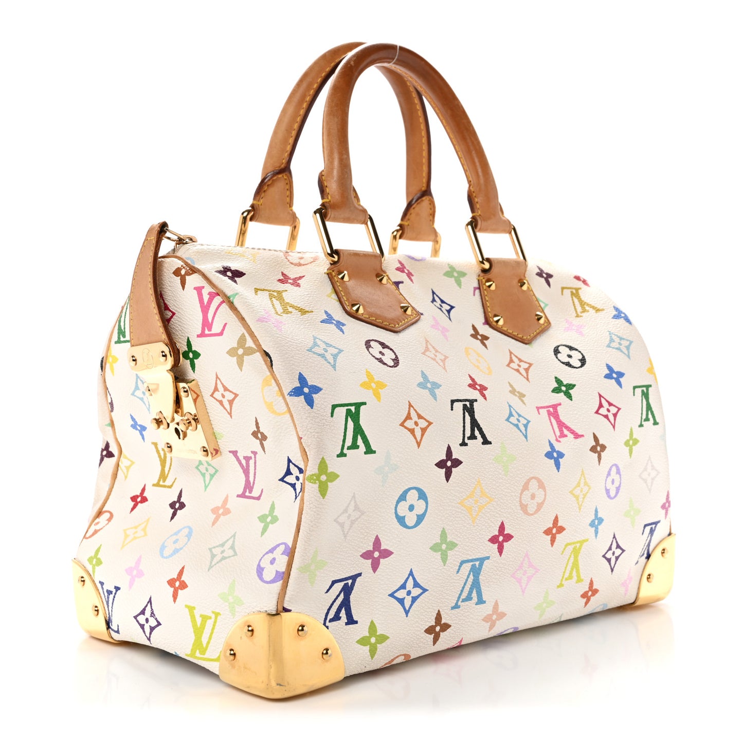 Monogram Multicolor Speedy 30 White