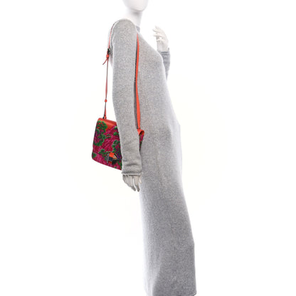 Hermes Swift Silk Sieste Au Paradis 2002 20 Fuchsia Bleu Orange Poppy 2 of 11