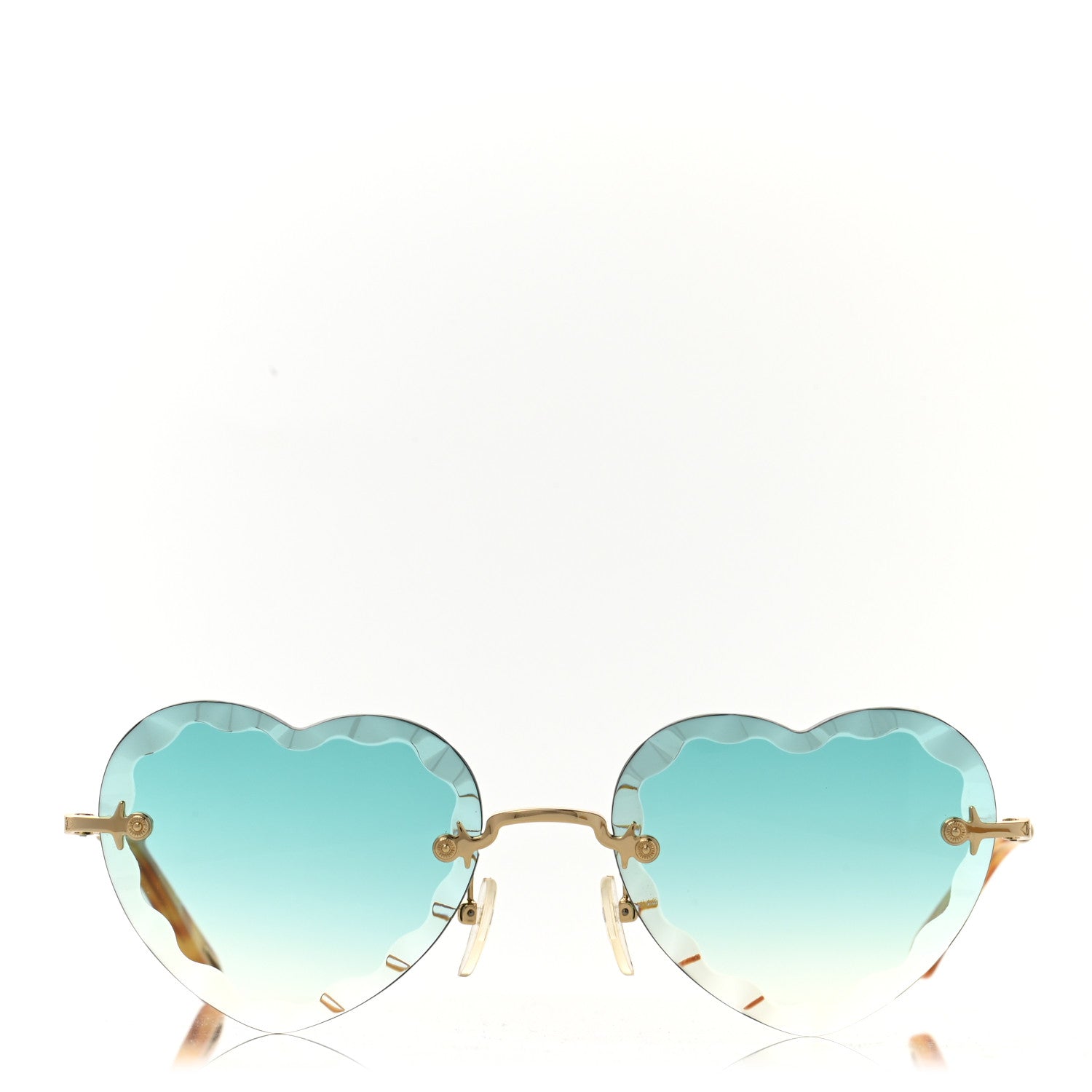 Chloe Heart Sunglasses CE150S Gold 2 of 8