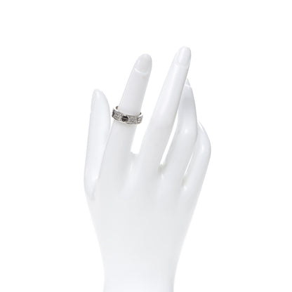 Cartier 18K White Gold Diamond 5mm LOVE Wedding Paved Band Ring 52 6 2 of 6
