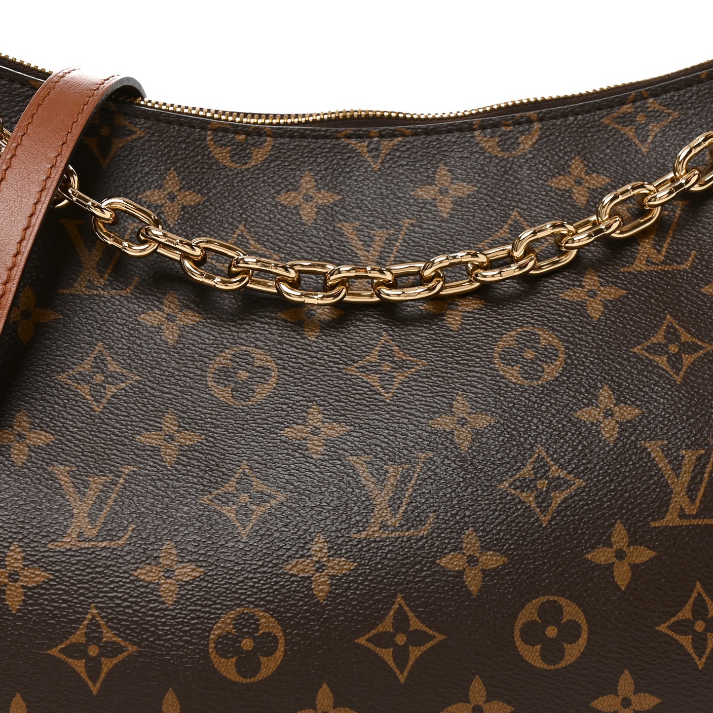 Reverse Monogram Loop Hobo