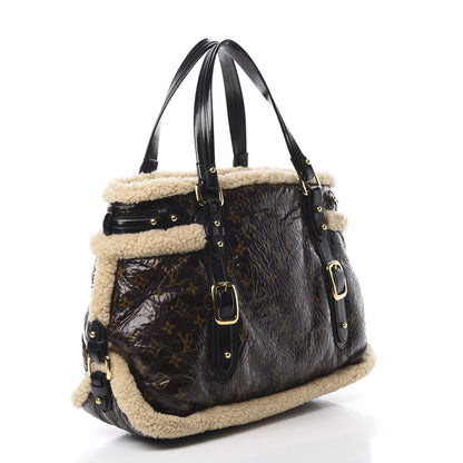 Louis Vuitton Patent Monogram Shearling Sac Thunder 3 of 12