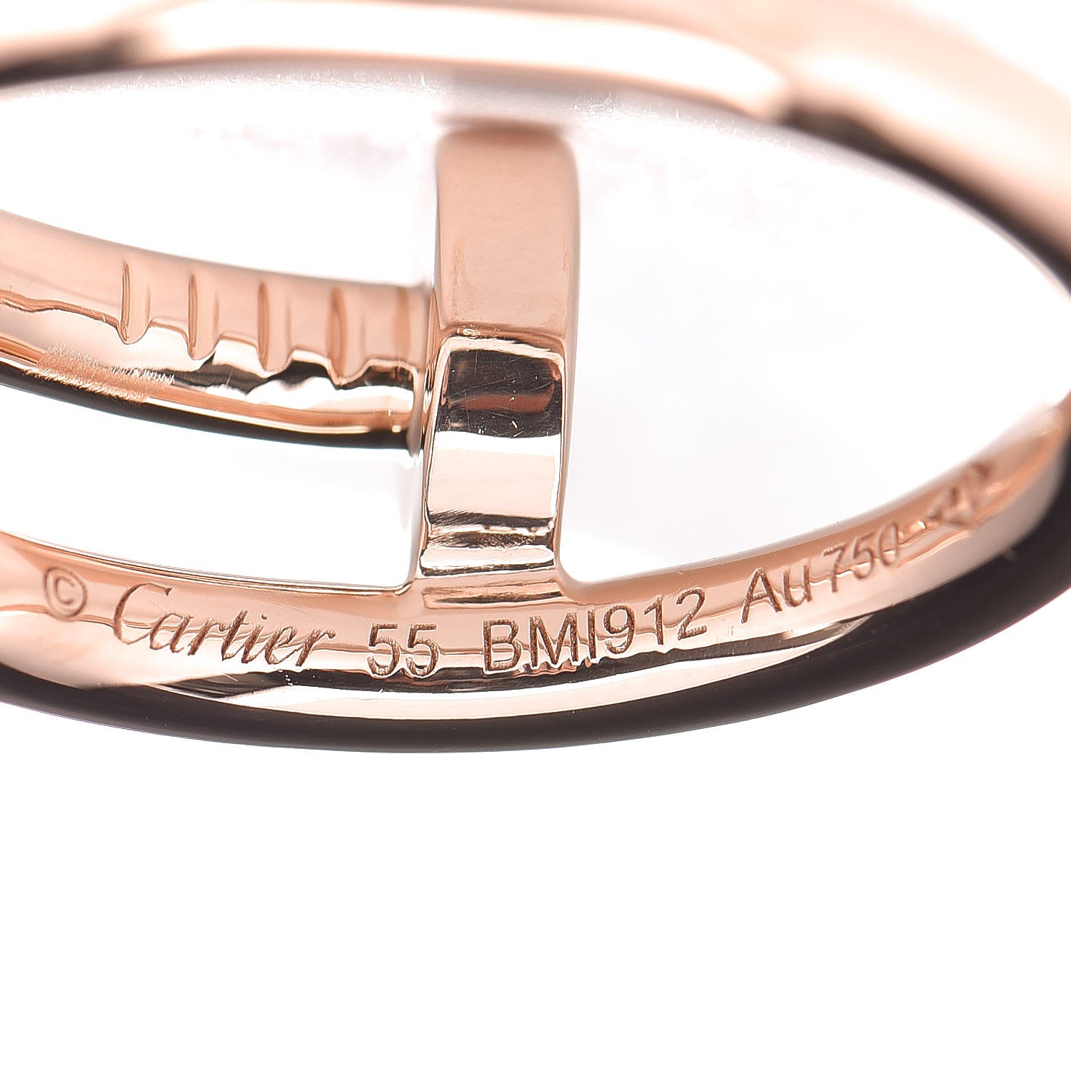Cartier 18K Pink Gold Juste Un Clou Ring 55 7.25 5 of 5
