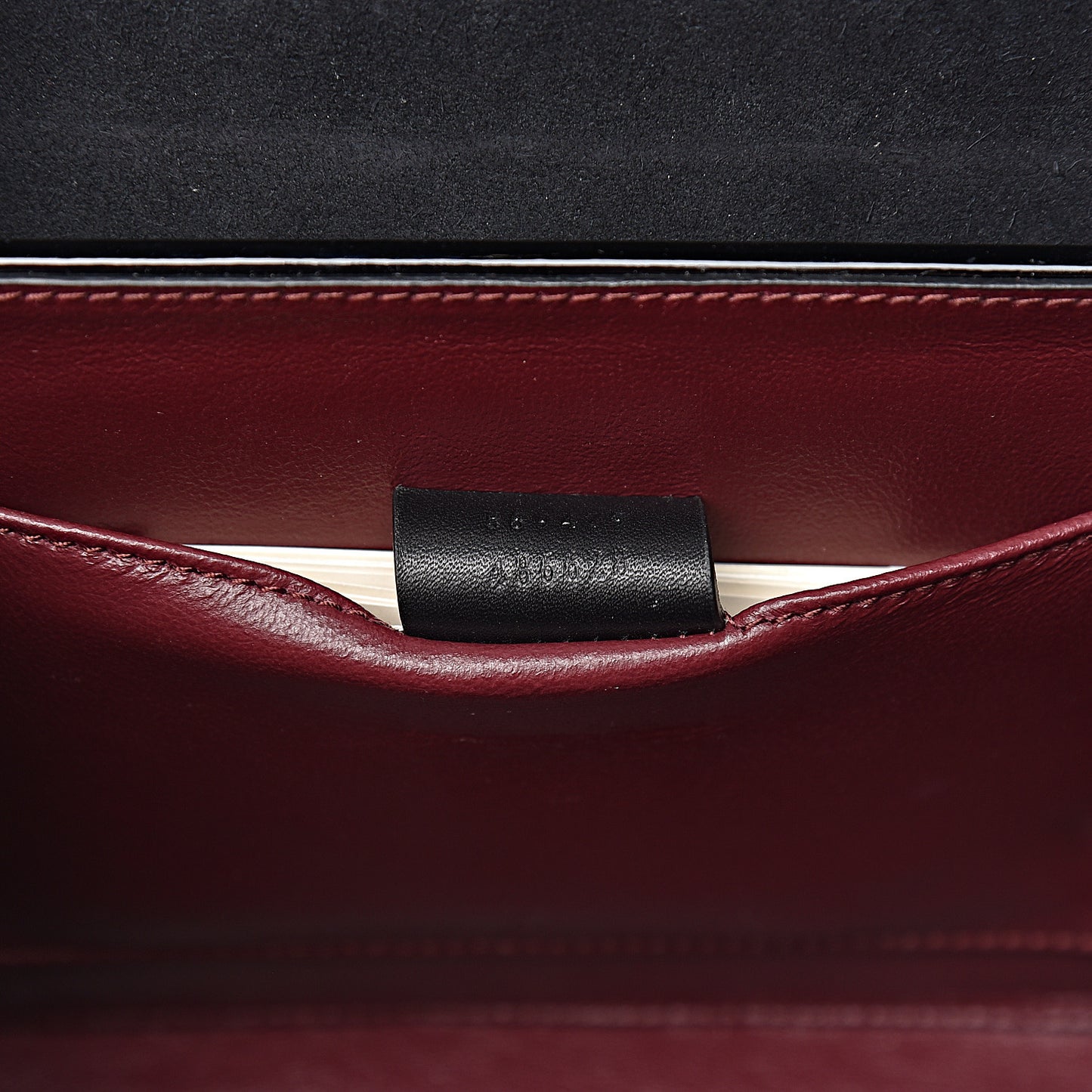 Mousse Top Patent Mini Sylvie 1969 Top Handle Bag Black