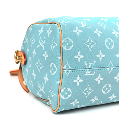 Louis Vuitton Calfskin Monogram Speedy P9 Bandouliere 25 Turquoise 9 of 10