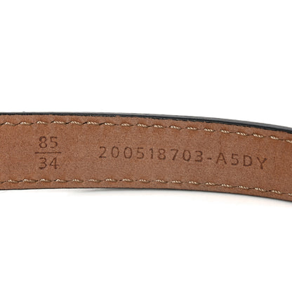 Fendi Vitello Grace Matte F is Fendi Belt 85 34 Black 6 of 6