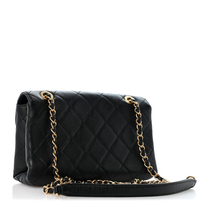 Chanel Calfskin Quilted Small Enchained Flap Black 3 of 14