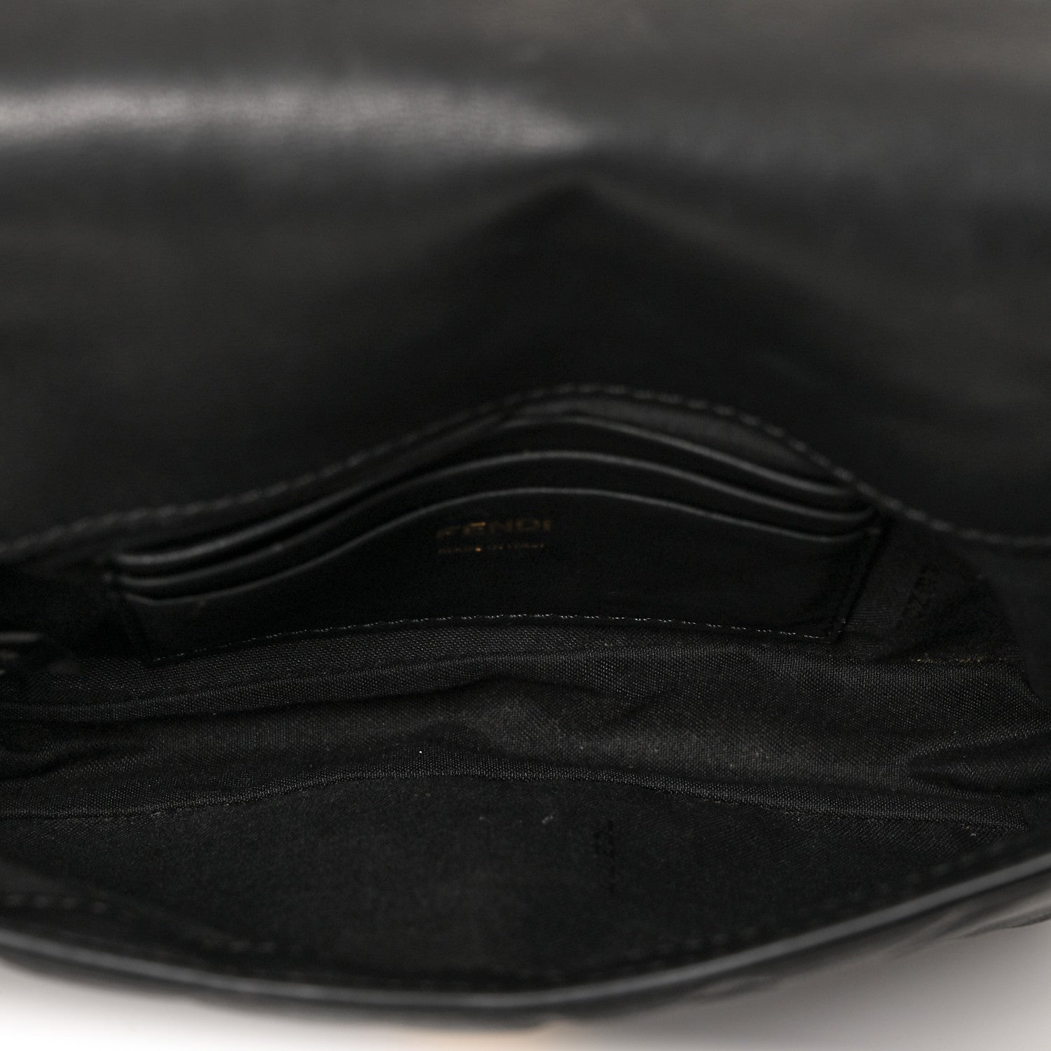 Fendi Nappa FF 1974 Embossed Mini Baguette Black 5 of 8