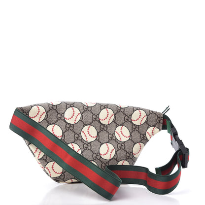 Gucci GG Supreme Monogram Baseballs Web Childrens Belt Bag 3 of 10