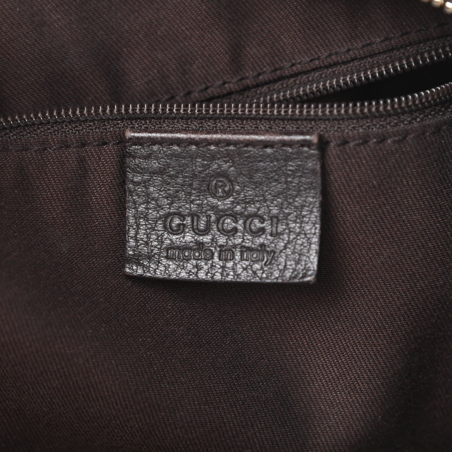 Gucci Monogram Large D Gold Hobo Dark Brown 6 of 21