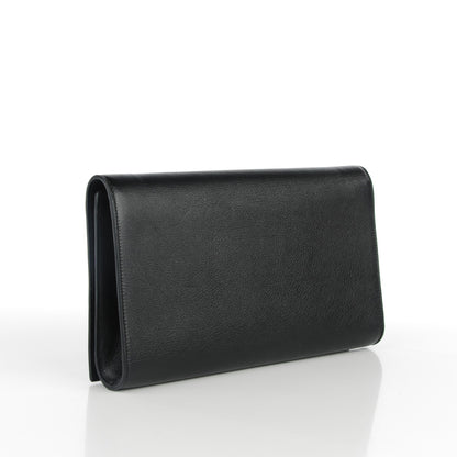 Saint Laurent Calfskin Monogram Large Belle De Jour Clutch Black 3 of 7