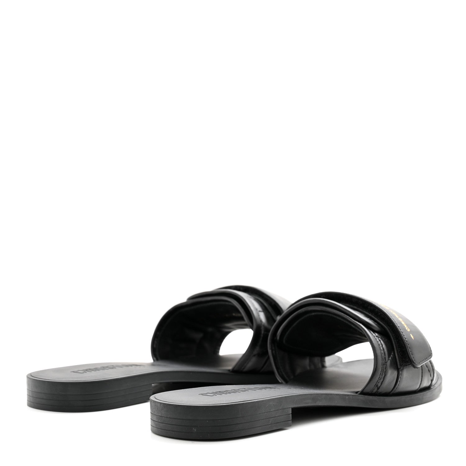 Christian Dior Calfskin Cannage Dio(r)evolution Slide Sandals 37 Black 4 of 8
