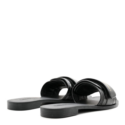 Christian Dior Calfskin Cannage Dio(r)evolution Slide Sandals 37 Black 4 of 8
