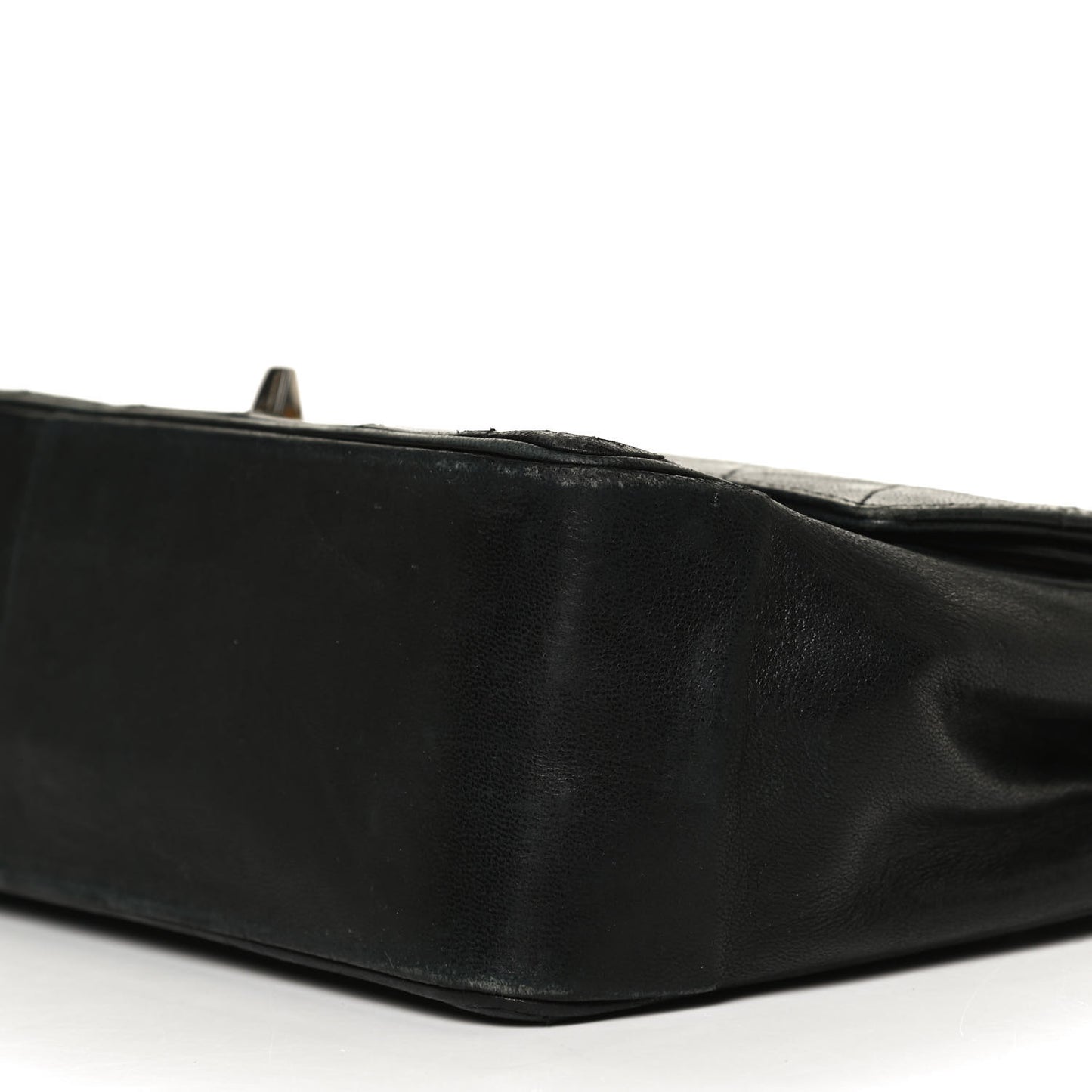 Lambskin Quilted Medium Double Flap Bijoux Chain Black
