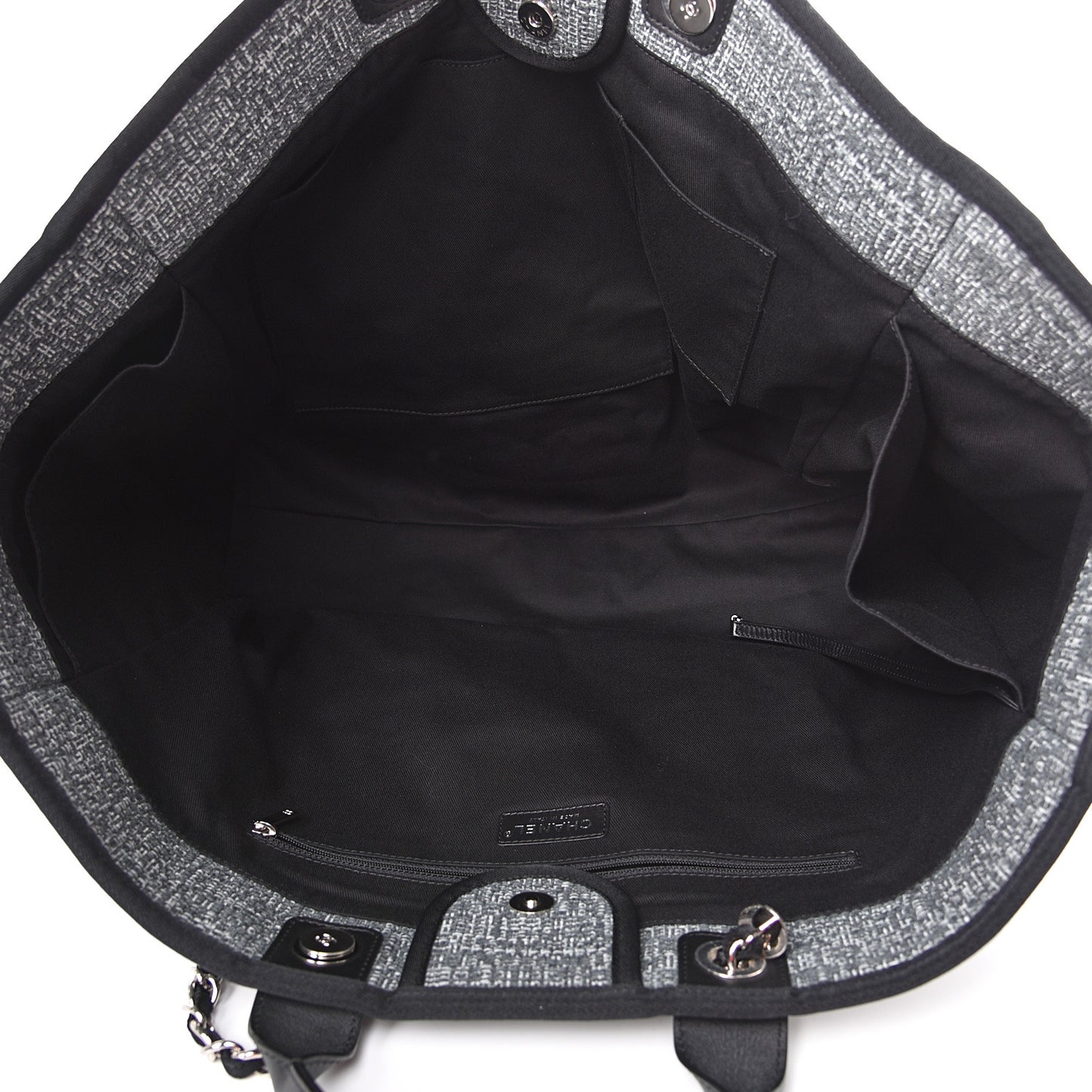 Canvas Extra Large Deauville Tote Charcoal