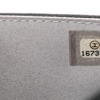 Chanel Lambskin Camellia Embossed Wallet on Chain WOC Black 8 of 12