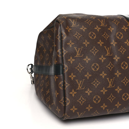 Louis Vuitton LOUIS VUITTON Monogram Macassar Keepall Bandouliere 55 6 of 7