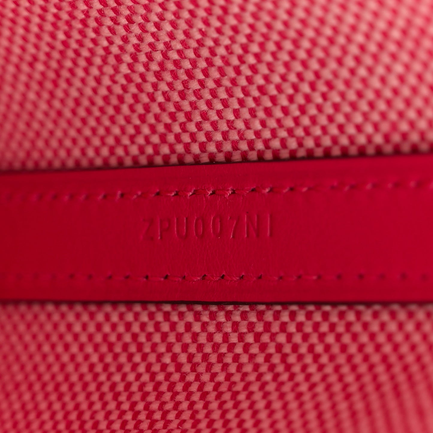 Swift Toile H Cabas H En Biais 27 Ecru Framboise