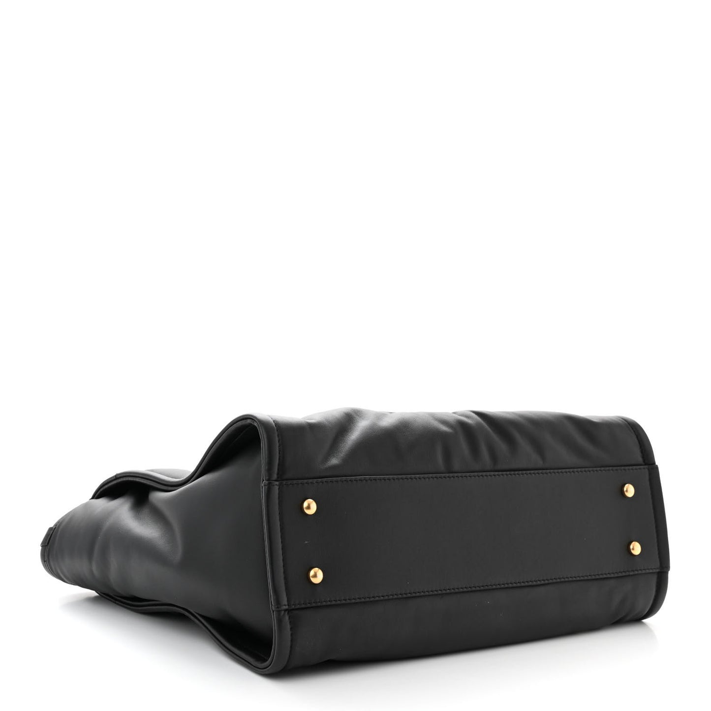 Calfskin Small Deauville Tote Black