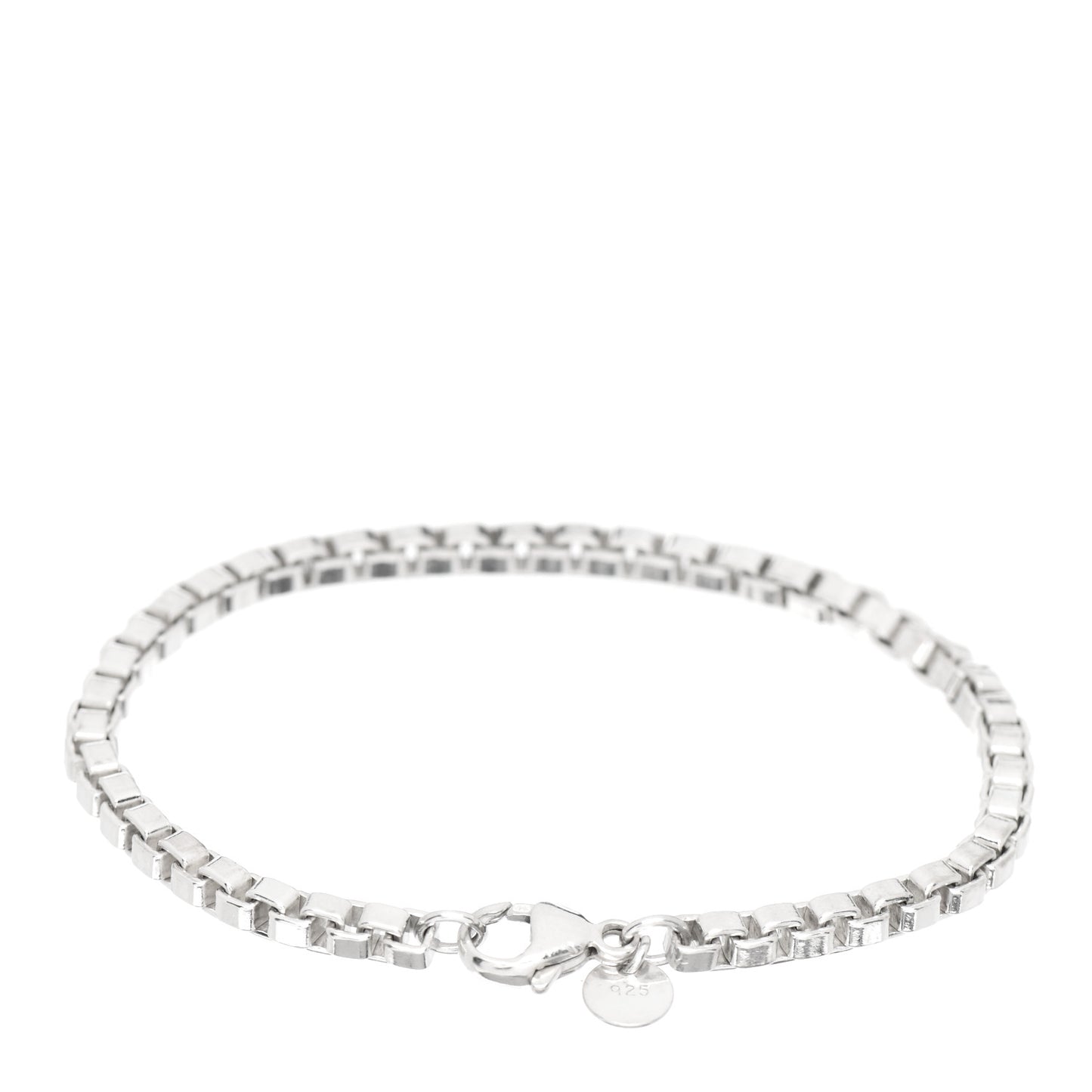 Sterling Silver 4mm Venetian Link Bracelet