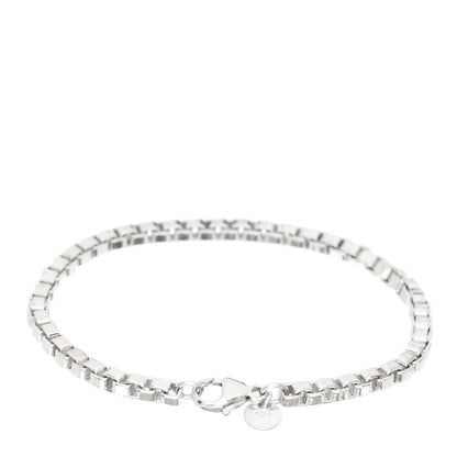 Tiffany Sterling Silver 4mm Venetian Link Bracelet 3 of 4