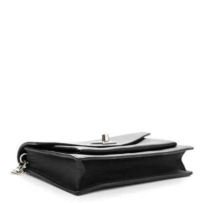Louis Vuitton Soft Calfskin My Lockme Chain Pochette Black 4 of 9