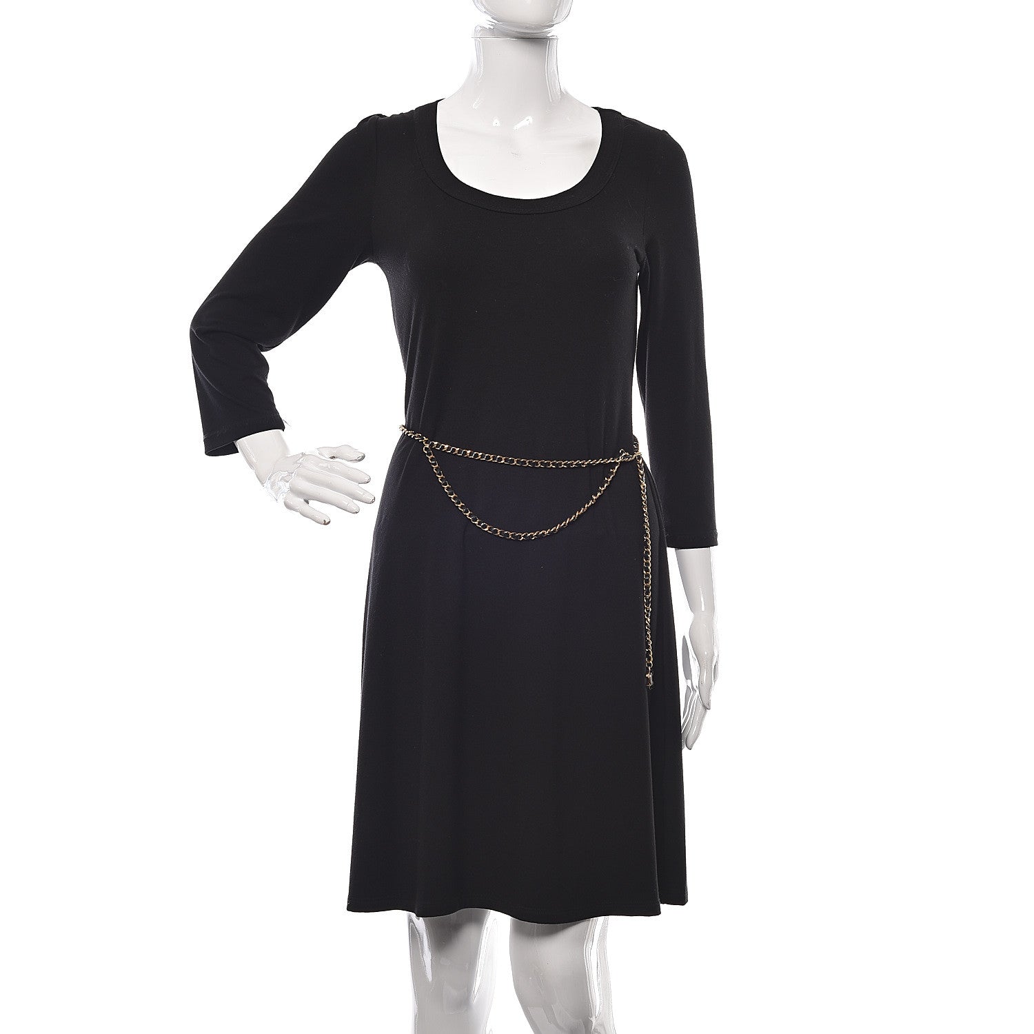 Chanel Lambskin Enamel CC Chain Belt Black Gold 2 of 5