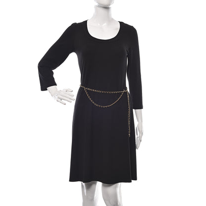 Chanel Lambskin Enamel CC Chain Belt Black Gold 2 of 5