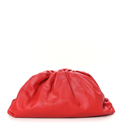 Bottega Veneta Smooth Butter Calf The Pouch Oversized Clutch Bright Red 1 of 10