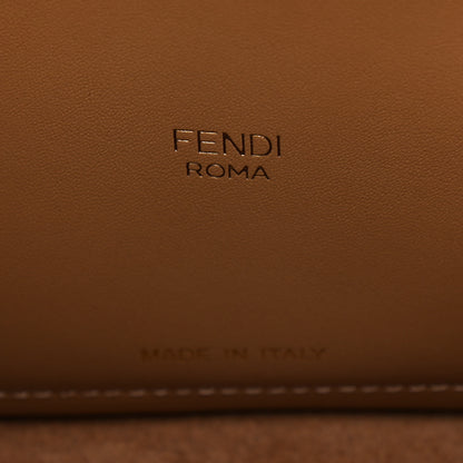 Fendi Vitello King Small Fendi Way Tote Miele Scuro 6 of 12