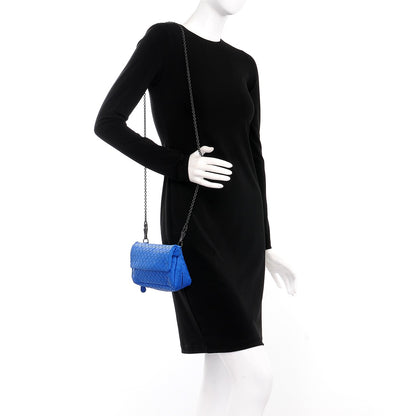 Bottega Veneta Nappa Intrecciato Small Chain Crossbody Bleuette 2 of 10