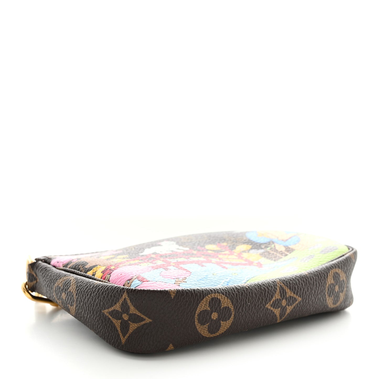 Monogram 2021 Christmas Animation Japanese Garden Mini Pochette Accessories Wisteria Pink
