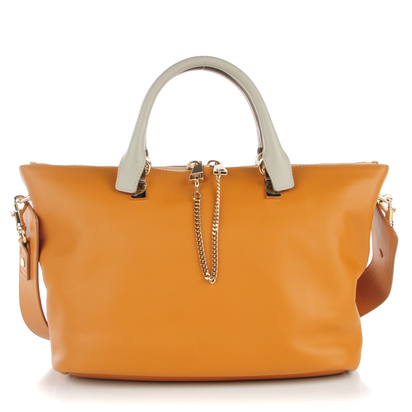 Smooth Calfskin Medium Baylee Tote Yummy Cookie