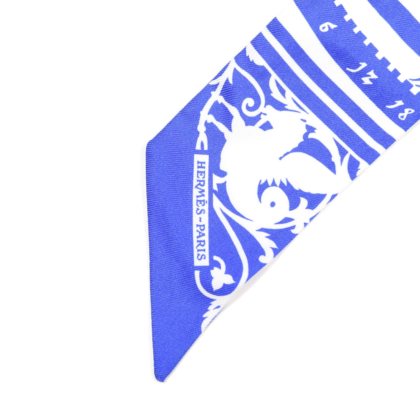 Silk Astrologie a Pois Twilly Bleu Royal Black White