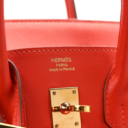 Hermes Swift Birkin 25 Rouge Tomate 6 of 13