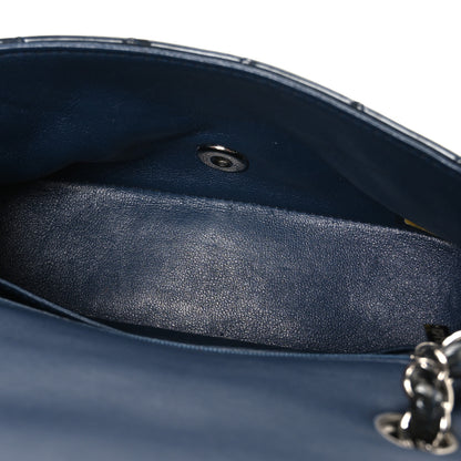 Chanel Patent Calfskin Quilted Mini Rectangular Flap Navy Blue 5 of 11