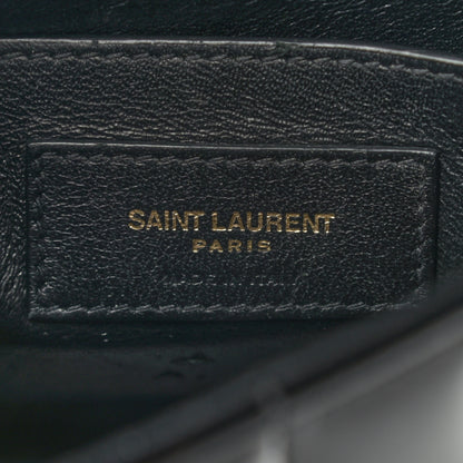Saint Laurent Patent Calfskin Matelasse Monogram Medium Vicky Chain Bag Black 5 of 10