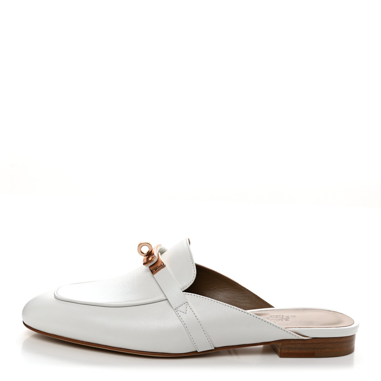 Hermes Calfskin Oz Mules 39 White 1 of 8