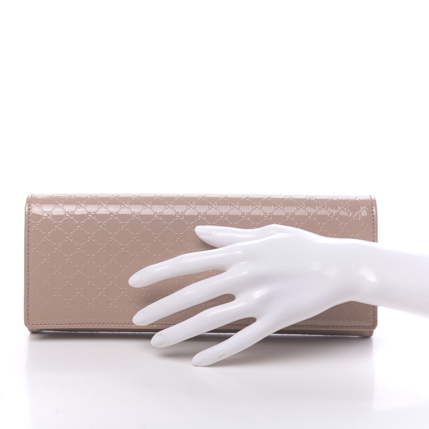Gucci Patent Microguccissima Small Broadway Clutch Dark Cipria 2 of 9