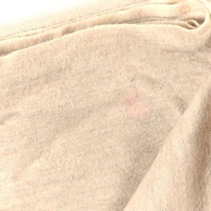 Hermes Cashmere Fringe Throw Blanket Ecru 4 of 4