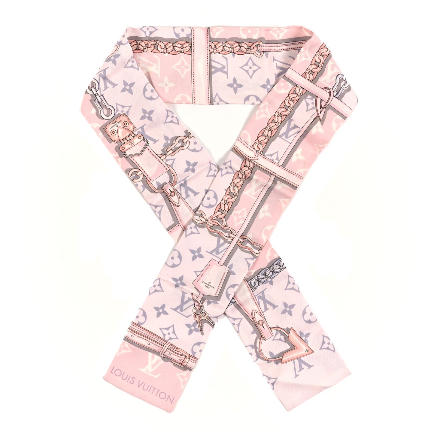 Silk Monogram Confidential Bandeau Light Pink
