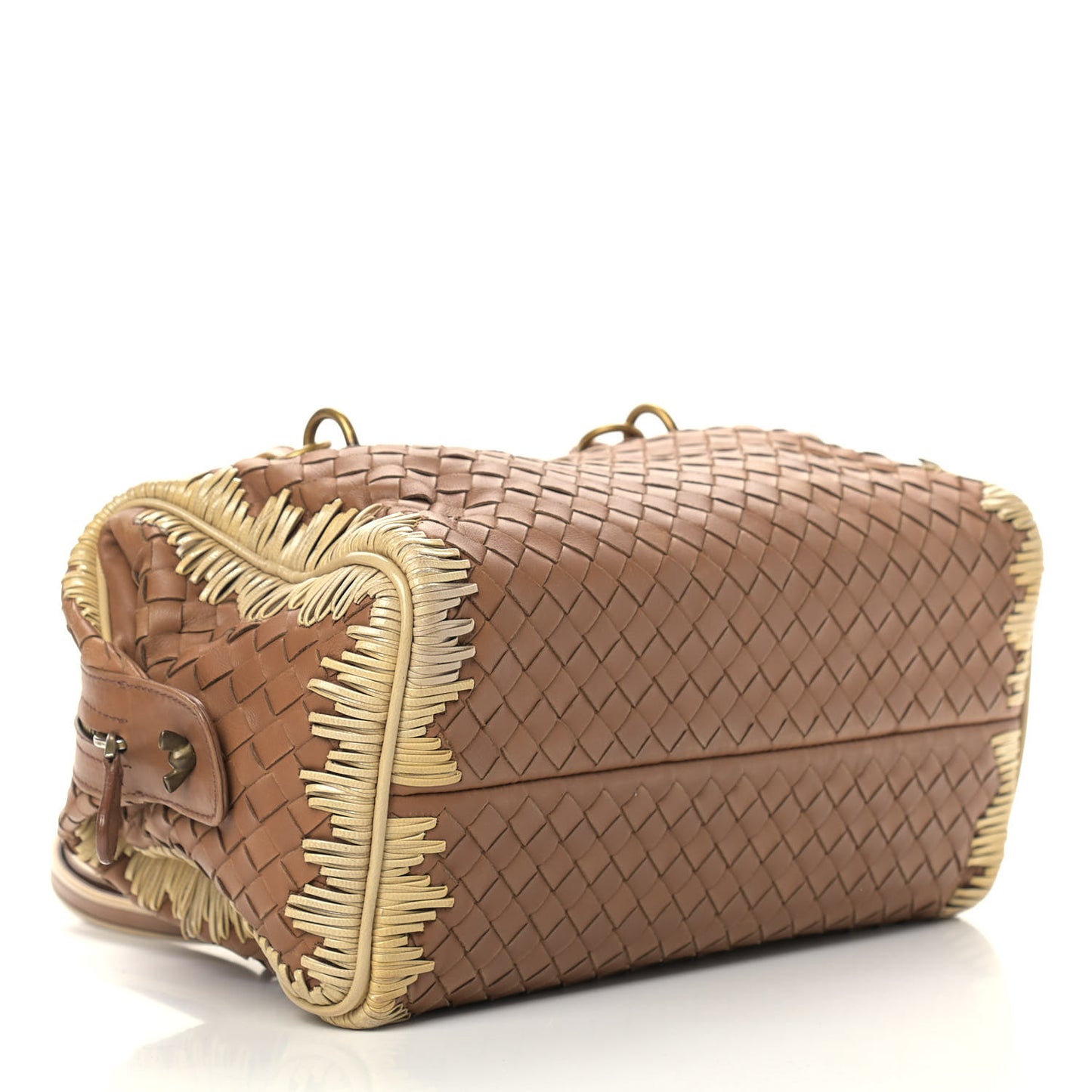 Nappa Intrecciato Bowler Walnut
