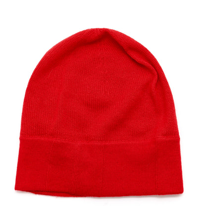 Chanel Cashmere Blend CC Beanie Hat Red 3 of 5