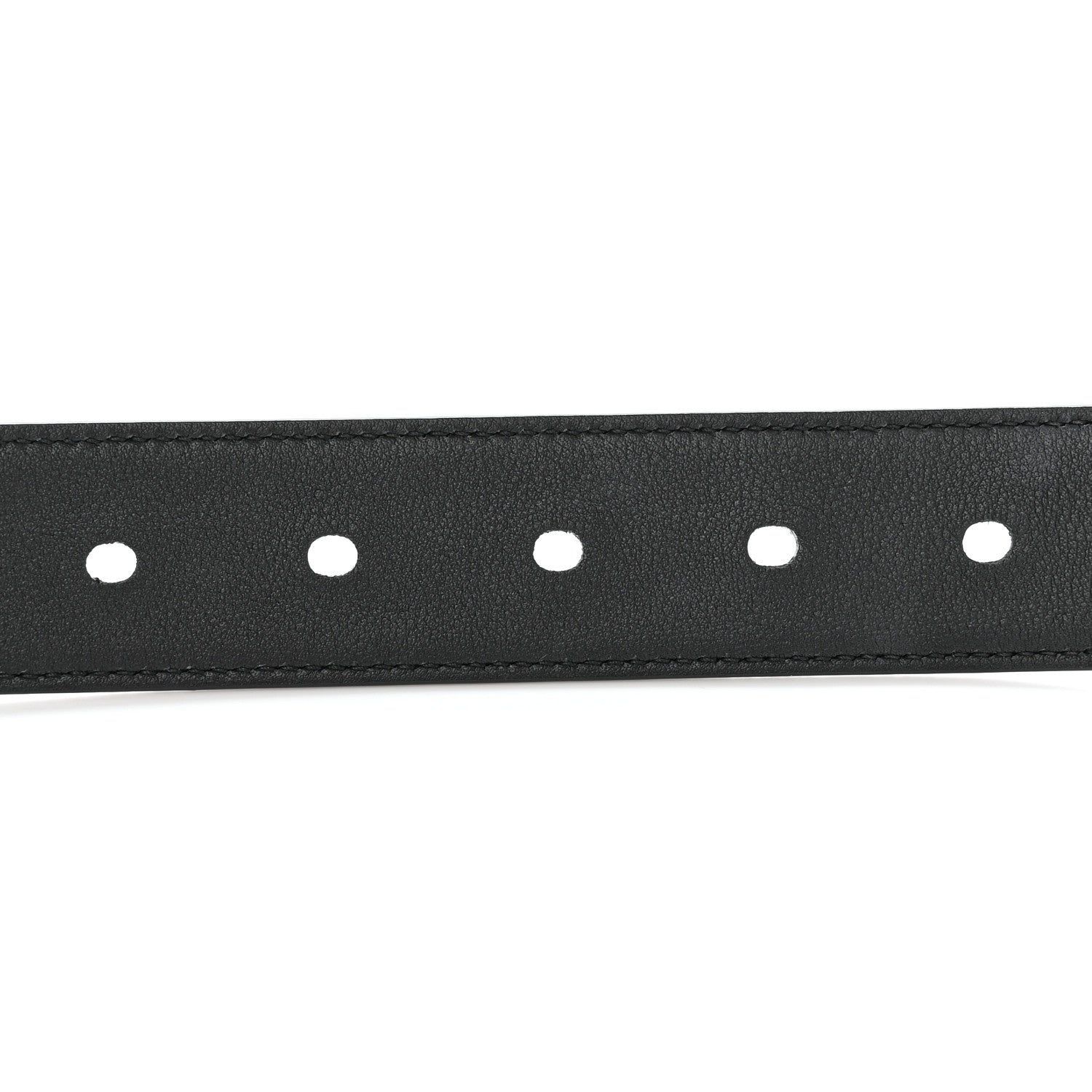 Saint Laurent Smooth Calfskin Monogram Square Buckle Belt 75 30 Storm 4 of 12