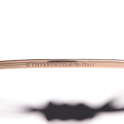 Tiffany 18K Rose Gold Pink Sapphire Metro Bar Cord Bracelet 4 of 5